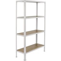 Simonrack Regal SIMONHOME CLICK MINI 8425437137037 weiß, eiche 80,0 x 30,0 x 160,0 cm von SIMONRACK