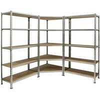 Simonrack Schwerlastregal MADERCLICK CORNER 5 8425437135446 silber 180,0 x 50,0 x 180,0 cm Simonrack Schwerlastregal MADERCLICK CORNER 5 8425437135446 silber 180,0 x 50,0 x 180,0 cm von SIMONRACK