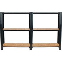 Simonrack Schwerlast-Weitspannregal OFFICLICK 3 8425437127755 anthrazit, braun 160,0 x 30,0 x 100,0 cm von SIMONRACK