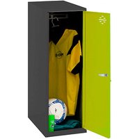 Simonrack Spind SIMONLOCKER DISM SINGLE anthrazit, grün 8425437116599, 1 Schließfach 30,0 x 50,0 x 91,5 cm von SIMONRACK