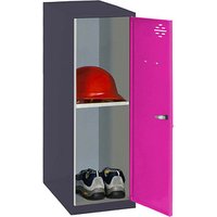 Simonrack Spind SIMONLOCKER DISM SINGLE anthrazit, pink 8425437116773, 1 Schließfach 30,0 x 50,0 x 91,5 cm von SIMONRACK