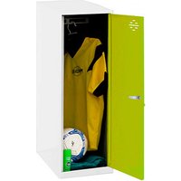 Simonrack Spind SIMONLOCKER DISM SINGLE weiß, grün 8425437118081, 1 Schließfach 40,0 x 50,0 x 91,5 cm von SIMONRACK