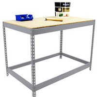 Simonrack Werkbank SIMONWORK BASIC 1 silber 180,0 x 75,0 x 90,0 cm von SIMONRACK