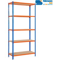Schraubenloses Metallregal mit Spanplatte MaderClick 5/400 Simon Rack von SIMONRACK