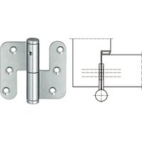 Aufschraubband für stumpfe Türen (Türband) 70mm rechts Stahl verzintk - Simonswerk von SIMONSWERK