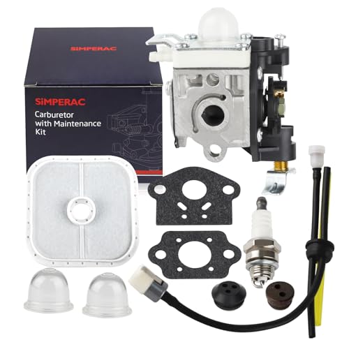 SIMPERAC PB265L Vergaser für Echo PB251 Gebläse PB-265 PB-265L PB-265LN PB-251 Laubbläser RB-K85 Vergaser Ersatz für Echo A021005030 mit Luftfilter von SIMPERAC