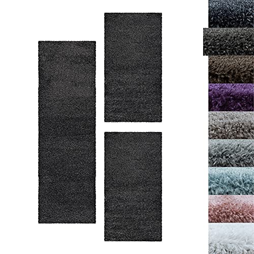 SIMPEX Bettumrandung Schlafzimmer 3teilig Shaggy Hochflor Teppich Grau Bettset: 2 mal 60x110 + 1 mal 80x150 - Schlafzimmer Teppich 3 Teilig Läufer Extra Weich Flauschig Bettvorleger Läuferset Halı SIMPEX Bettumrandung Schlafzimmer 3teilig Shaggy Hochflor Teppich Grau Bettset: 2 mal 60x110 + 1 mal 80x150 - Schlafzimmer Teppich 3 Teilig Läufer Extra Weich Flauschig Bettvorleger Läuferset Halı von SIMPEX