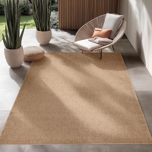 SIMPEX Outdoor Teppich, Vintage Design, Teppich Beige, 200 x 290 cm, Vintage-Stil, Küche, Balkon, Terrasse, Garten, Picknick SIMPEX Outdoor Teppich, Vintage Design, Teppich Beige, 200 x 290 cm, Vintage-Stil, Küche, Balkon, Terrasse, Garten, Picknick von SIMPEX