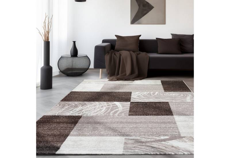 SIMPEX24 Designteppich Abstrakt Kariert Design, Läufer, Höhe: 12 mm, Modern Kurzflor Teppich Wohnzimmer Kariert Design Verschidene Größen SIMPEX24 Designteppich Abstrakt Kariert Design, Läufer, Höhe: 12 mm, Modern Kurzflor Teppich Wohnzimmer Kariert Design Verschidene Größen von SIMPEX24