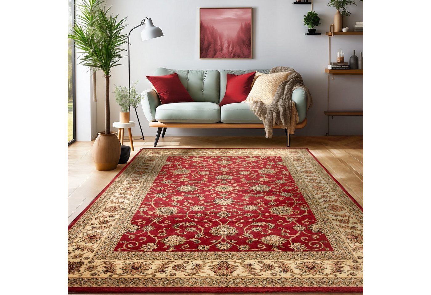 Orientteppich Orientalisch Design, SIMPEX24, Läufer, Höhe: 12 mm, Orinet Teppich Webteppich orientalischen Mustern Teppich Wohnzimmer von SIMPEX24