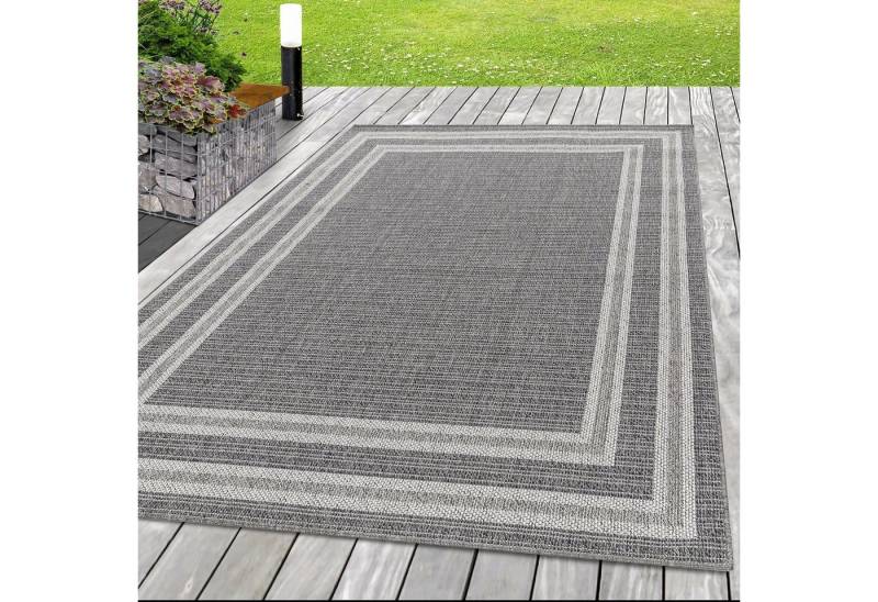 SIMPEX24 Outdoorteppich Bordüre Design, Läufer, Höhe: 7 mm, Outdoor Teppich Bordüre Design Wetterfest für Terrasse Balkon Küche von SIMPEX24
