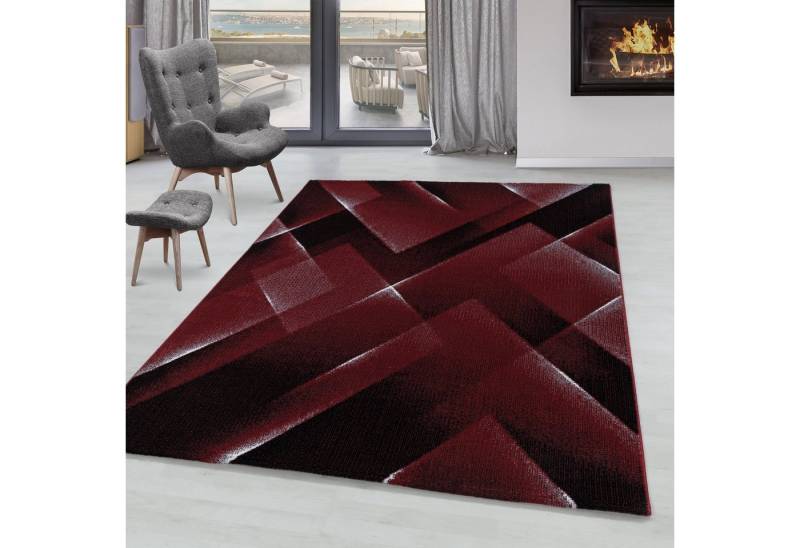 SIMPEX24 Designteppich Abstrakt Design, Läufer, Höhe: 9 mm, Kurzflor Teppich Abstrakt Design Teppich Rot Teppich Wohnzimmer SIMPEX24 Designteppich Abstrakt Design, Läufer, Höhe: 9 mm, Kurzflor Teppich Abstrakt Design Teppich Rot Teppich Wohnzimmer von SIMPEX24