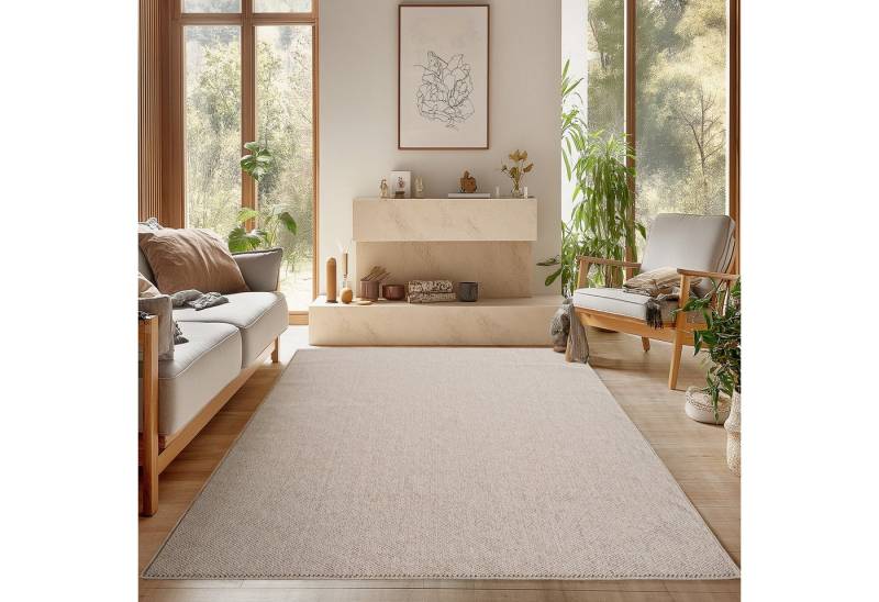 SIMPEX24 Designteppich Einfarbig Boucle Loop, Rechteckig, Höhe: 7 mm, Teppich Wohnzimmer, Schlafzimmer, Gästezimmer von SIMPEX24