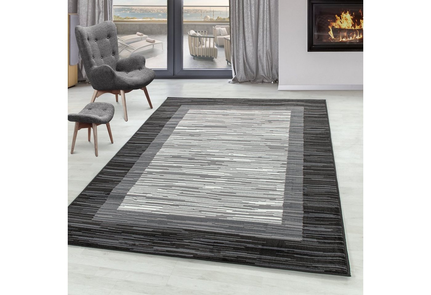 SIMPEX24 Designteppich Geometrisch Design, Läufer, Höhe: 10 mm, Kurzflor Teppiche Geometrisch Design Teppich Teppich Wohnzimmer SIMPEX24 Designteppich Geometrisch Design, Läufer, Höhe: 10 mm, Kurzflor Teppiche Geometrisch Design Teppich Teppich Wohnzimmer von SIMPEX24