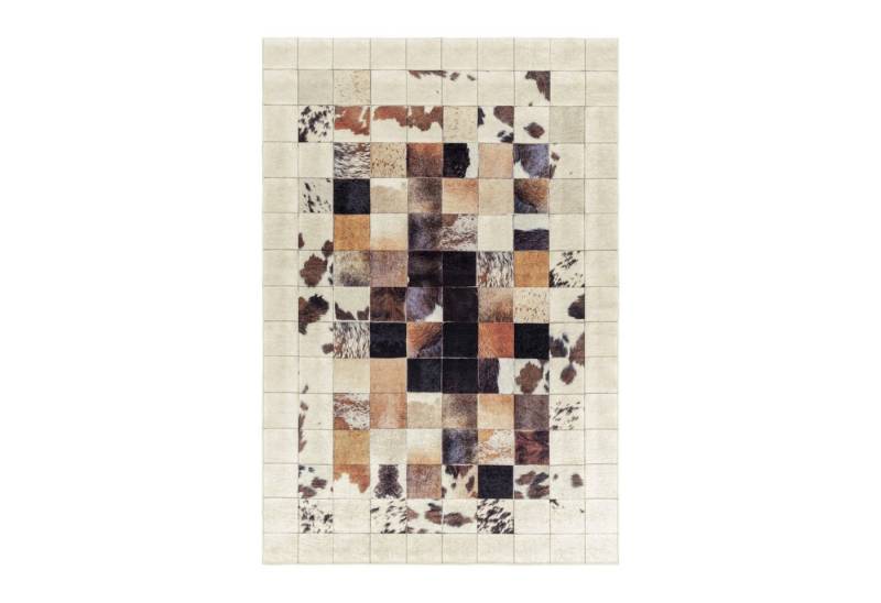 SIMPEX24 Designteppich Patchwork Design, Läufer, Höhe: 7 mm, Waschbarer Teppich Patchwork Design Rutschfest Teppich Wohnzimmer von SIMPEX24