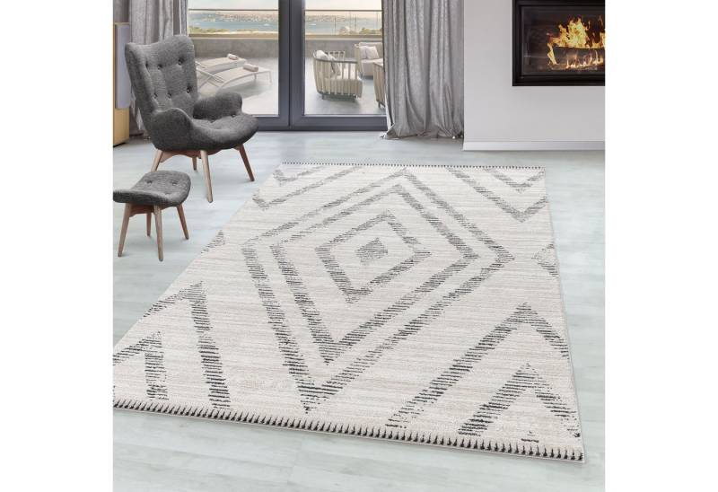 SIMPEX24 Designteppich Skandinavisches Design, Läufer, Höhe: 15 mm, Kurzflor Teppich Wohnzimmer Skandinavisches Design Teppich Boho Stil von SIMPEX24