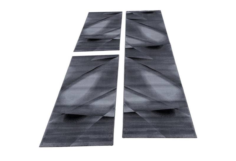 SIMPEX24 Kurzflor-Bettumrandung Abstrakt Design, Höhe 12 mm, (Bett-Set, 3-tlg., Bettvorlage), Schlafzimmer Teppich Bettumrandung Läufer Set 3 teilig von SIMPEX24