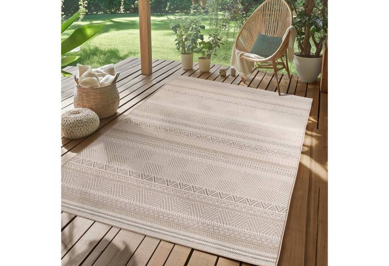 SIMPEX24 Outdoorteppich Boho Design, Läufer, Höhe: 5 mm, Outdoor Teppich Wetterfest Modern Design Wohnzimmer Küchen Terrasse von SIMPEX24