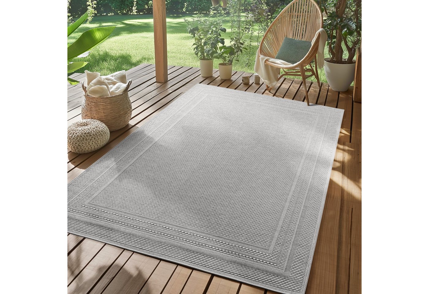 SIMPEX24 Outdoorteppich Boho Design, Läufer, Höhe: 5 mm, Outdoor Teppich Wetterfest Modern Design Wohnzimmer Küchen Terrasse SIMPEX24 Outdoorteppich Boho Design, Läufer, Höhe: 5 mm, Outdoor Teppich Wetterfest Modern Design Wohnzimmer Küchen Terrasse von SIMPEX24