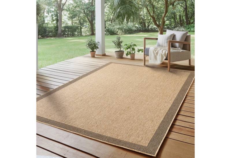 SIMPEX24 Outdoorteppich Boho Design, Läufer, Höhe: 5 mm, Outdoor Teppich Wetterfest Modern Wohnzimmer Küchen Terrasse Balkon von SIMPEX24