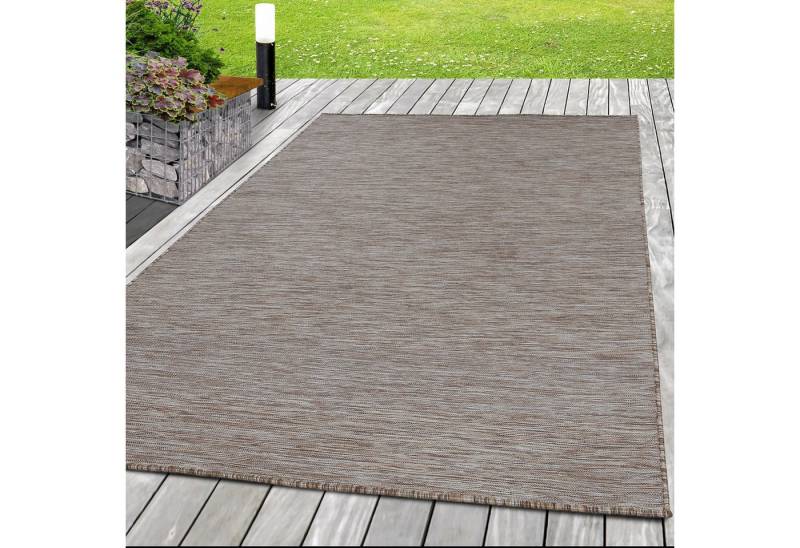 SIMPEX24 Outdoorteppich Unicolor - Einfarbig, Läufer, Höhe: 7 mm, Outdoor Teppich Einfarbig Teppich für Küche Balkon Terrasse von SIMPEX24