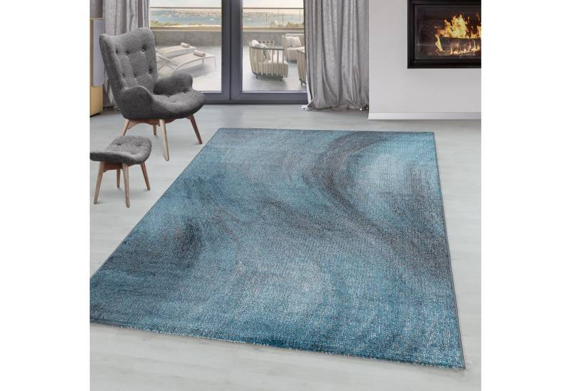 SIMPEX24 Teppich Abstrakt Wellen Design, Läufer, Höhe: 8 mm, Kurzflor Teppich Wohnzimmer Abstrakt Wellen Design Verschidene Größen von SIMPEX24