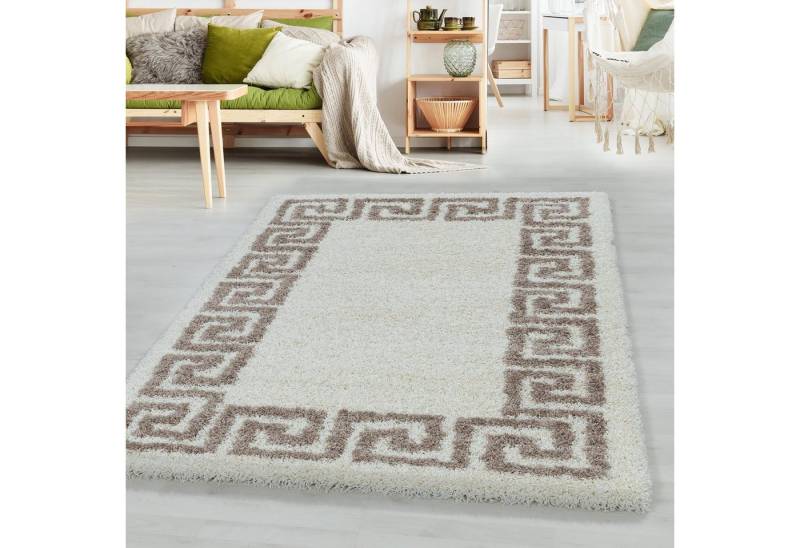 SIMPEX24 Teppich Mäander Design, Rechteckig, Höhe: 30 mm, Teppich Wohnzimmer Mäander Design Verschidene Farben und Größen von SIMPEX24