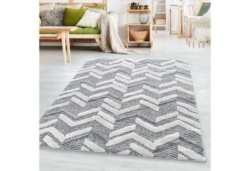 SIMPEX24 Teppich Berber Design, Läufer, Höhe: 20 mm, Teppich Wohnzimmer Boho Design Weich 3D Optik Skandinavische Stil von SIMPEX24