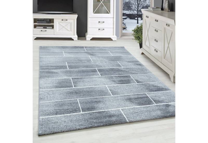SIMPEX24 Teppich Geometrisch Design, Läufer, Höhe: 10 mm, Modern Kurzflor Teppiche Geometrisch Design Teppich Teppich Wohnzimmer von SIMPEX24