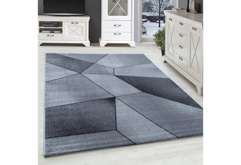SIMPEX24 Teppich Geometrisch Design, Läufer, Höhe: 10 mm, Modern Kurzflor Teppiche Geometrisch Design Teppich Wohnzimmer von SIMPEX24