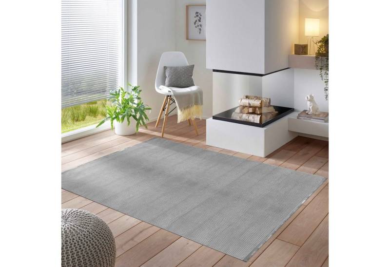 SIMPEX24 Teppich Unicolor - Einfarbig, Rechteckig, Höhe: 7 mm, Designer Wohnzimmer Teppich Einfarbig Boho Stil Waschbar Anti Rutsch von SIMPEX24