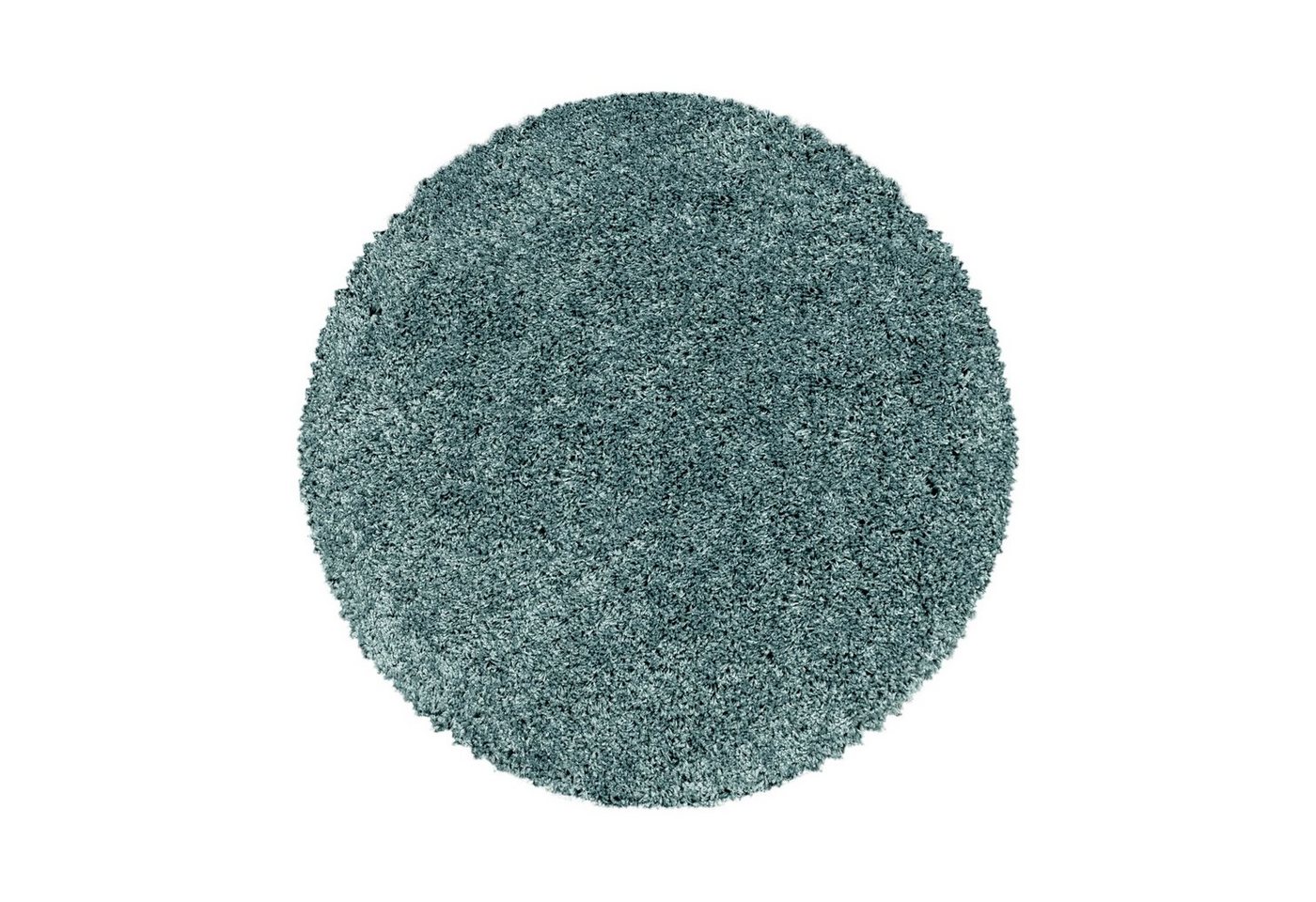 Teppich Unicolor - Einfarbig, SIMPEX24, Rund, Höhe: 30 mm, Einfarbig Runder Teppich Wohnzimmer Shaggy versch. farben und größen von SIMPEX24