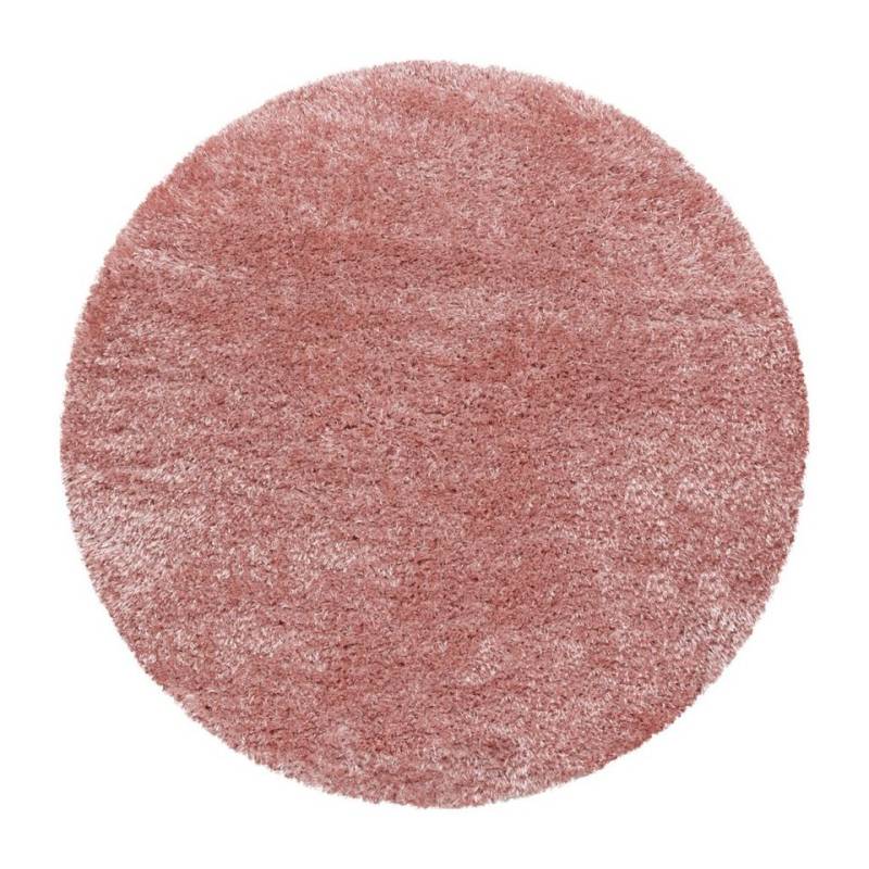 Teppich Unicolor - Einfarbig, SIMPEX24, Rund, Höhe: 50 mm, Runder Teppich Wohnzimmer Shaggy Einfarbig versch. farben und größen von SIMPEX24