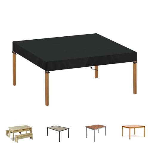 SIMPHAUS Schutzhülle Gartentisch Abdeckplane für Tischplatte Schutzhülle Terrassentisch Abdeckung für Gartentisch Plane für Tisch Abdeckung Wetterfest UV-Beständiges 420D Oxford Gewebe 120x90x15cm SIMPHAUS Schutzhülle Gartentisch Abdeckplane für Tischplatte Schutzhülle Terrassentisch Abdeckung für Gartentisch Plane für Tisch Abdeckung Wetterfest UV-Beständiges 420D Oxford Gewebe 120x90x15cm von SIMPHAUS