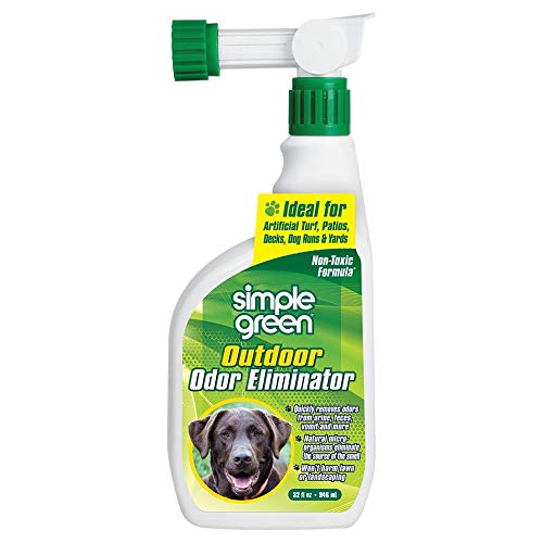 SIMPLE GREEN Outdoor-Geruchsbeseitiger für Haustiere, Hunde, ideal für Kunstrasen und Terrasse (907.2 g Schlauchendsprüher) von SIMPLE GREEN