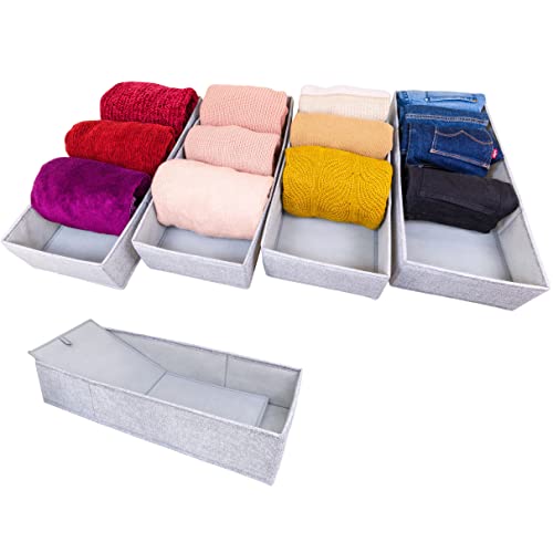 SIMPLE JOY® PAX100 FileFolding Box für IKEA Pax Kleiderschrank; DAS ORIGINAL; passgenau; Stabiler Boden; Schubladen Ordnungssystem, 4er Set von SIMPLE JOY