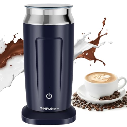 SIMPLETASTE Milchaufschäumer Elektrisch, 4 in 1 Milchschäumer für Heißen und Kalten Milchschaum Milch Erwärmen Automatische Abschaltung für Latte Macchiato, Cappuccino SIMPLETASTE Milchaufschäumer Elektrisch, 4 in 1 Milchschäumer für Heißen und Kalten Milchschaum Milch Erwärmen Automatische Abschaltung für Latte Macchiato, Cappuccino von SIMPLETASTE