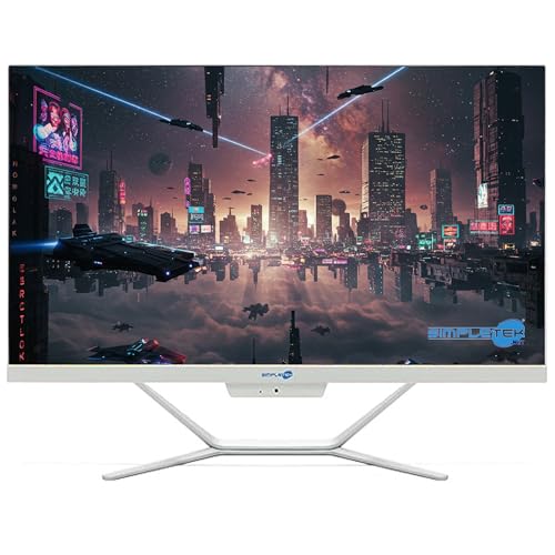 All in One Core i3 Windows 11 Pro 24" FHD | 8GB RAM SSD 240GB | Integrierte Webcam WiFi5 | Fixed Desktop Aio Büro Home Schule | Simpletek von SIMPLETEK