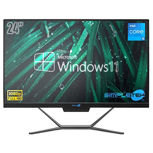 All in One Core i5 Windows 11 Pro 24" FHD | 16GB RAM SSD 2TB | Integrierte Webcam WiFi5 | Fixed Desktop Aio Büro Home Schule - Simpletek von SIMPLETEK