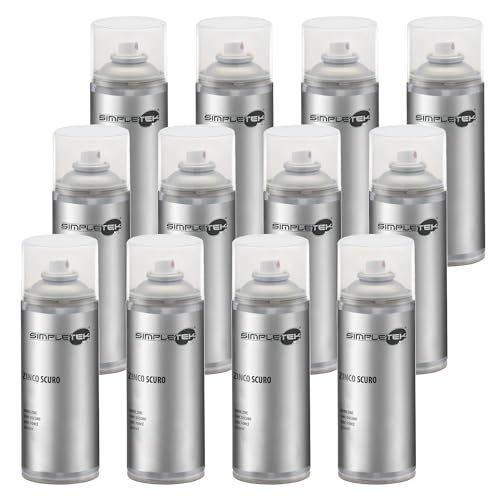 SIMPLETEK - 12 x Spraydose Zinklack dunkel kalt für Galvanik-Metalle schützt vor Oxidation 400 ml (12 Stück) von SIMPLETEK