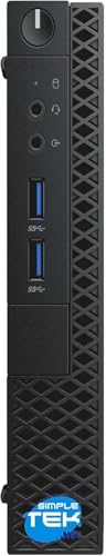 SIMPLETEK - 3050 Tiny Micro Mini PC | i7 | Windows 11 Pro | 960GB SSD | 8GB RAM | HDMI | DisplayPort (Generalüberholt) von SIMPLETEK