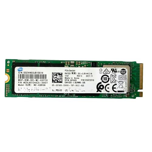 SIMPLETEK - 512GB M.2 2280 NVMe PM981a interne SSD M.2 | TLC PCI Express 3.0 x4 | MZVLB512HAJQ-000D1 (Generalüberholt) von SIMPLETEK