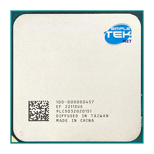 SIMPLETEK - 6-Kern-Desktopprozessor mit 12 Threads 3,6 GHz mit Boost bis zu 4,2 GHz Socket AM4 TDP 65 W Tray-Format von SIMPLETEK