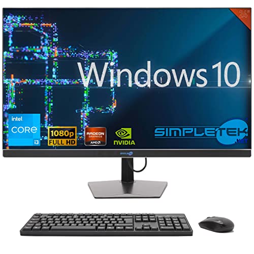 SIMPLETEK - All-in-One 24" FHD 60Hz Core i3 Windows 10 | 8GB RAM SSD 120GB | Zuhause, Arbeit von SIMPLETEK
