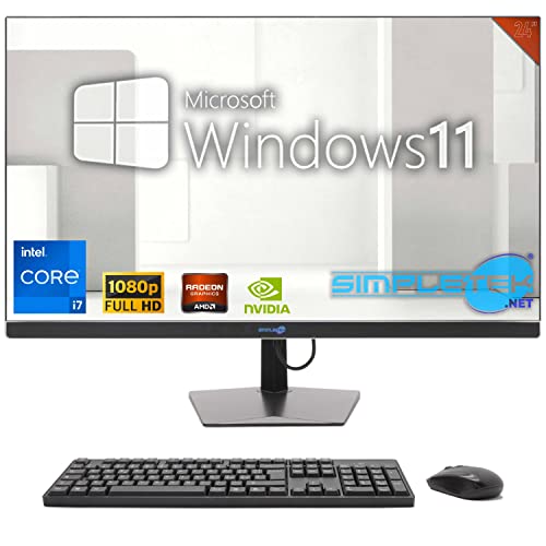 SIMPLETEK - All-in-One 24" FHD 60Hz Core i7 Windows 11 | 8GB RAM SSD 120GB | Zuhause, Arbeit von SIMPLETEK