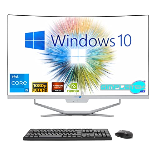 SIMPLETEK - All in One 27" Curved Windows 10 PC | Prozessor Core i5 12° Gen | 8GB RAM DDR4 SSD 120GB SIMPLETEK - All in One 27" Curved Windows 10 PC | Prozessor Core i5 12° Gen | 8GB RAM DDR4 SSD 120GB von SIMPLETEK