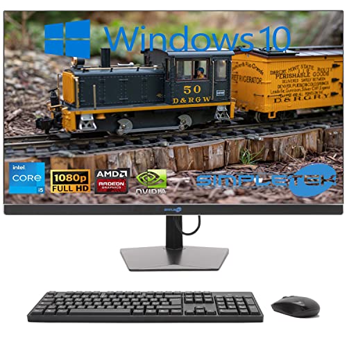 SIMPLETEK - All-in-One 27" Display Curved Windows 10 | Core i5 12°Gen | Grafikkarte GTX1650 4GB | 64GB DDR4 RAM 4TB | Arbeit, Gaming von SIMPLETEK