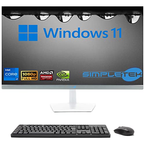 SIMPLETEK - All-in-One 27" Display Curved Windows 11 | Core i7 12°Gen | Grafikkarte GTX1650 4GB | 64GB DDR4 RAM 4TB | Arbeit, Gaming von SIMPLETEK