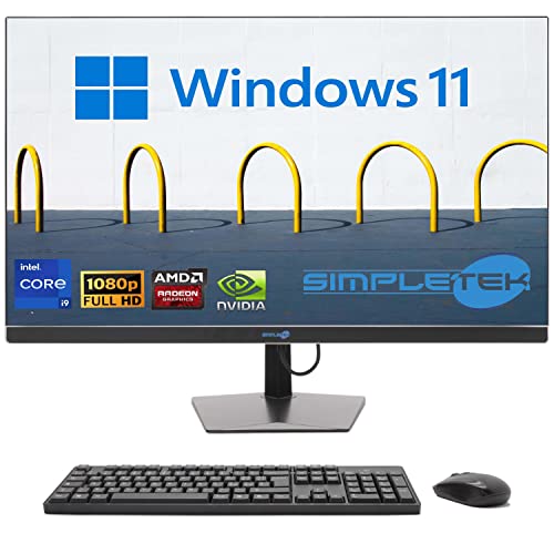 SIMPLETEK - All-in-One PC Display 27" Windows 11 | Core i9 12. Generation | Grafikkarte GTX1650 4GB | 64GB RAM DDR4 SSD 4TB | Arbeit, Gaming von SIMPLETEK