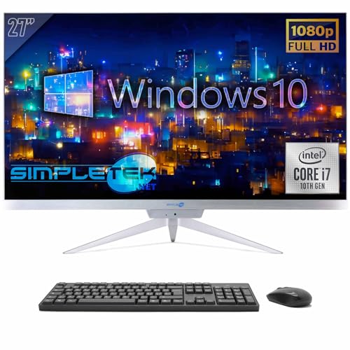 SIMPLETEK - All in One 27" Full HD PC | Core i7 10. Generation | Windows 10 | 16GB RAM SSD 480GB | Integrierte 2K Webcam | HDMI Serial RS232 SIMPLETEK - All in One 27" Full HD PC | Core i7 10. Generation | Windows 10 | 16GB RAM SSD 480GB | Integrierte 2K Webcam | HDMI Serial RS232 von SIMPLETEK